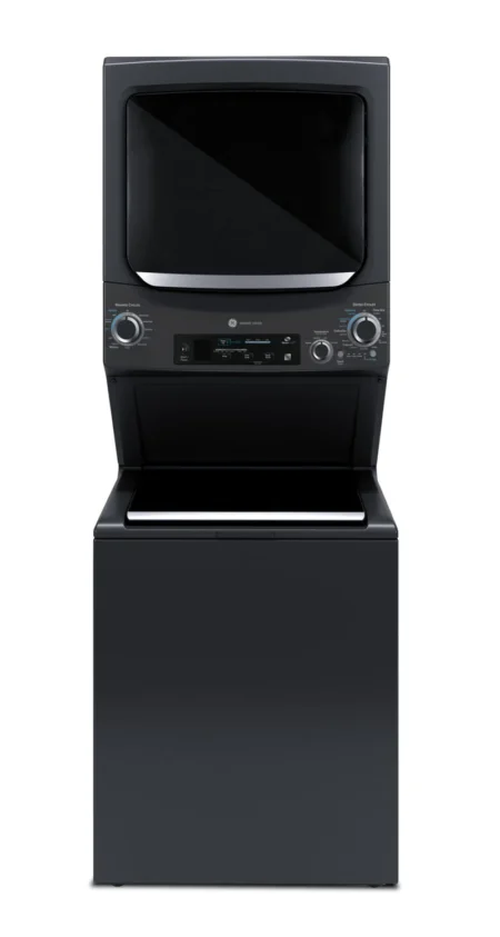 GE 27" 4.5 cu. ft. Electric Unitized Spacemaker Washer and 5.9 cu. ft. Dryer - Diamond Gray - New - Scratch & Dent