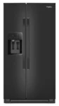 Whirlpool 33" 21.4 Cu. Ft. Side-By-Side Refrigerator w/ Ice & Water Dispenser - Black - Scratch & Dent