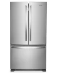 Whirlpool 30" 19.7 Cu. Ft. French Door Refrigerator with LED Lighting - Stainless Steel - New - Scratch & Dent