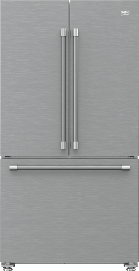 BEKO 36" 20.5 cu.ft. Counter-Depth French Door Refrigerator Stainless Steel