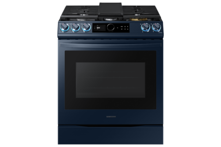 Samsung 30" 6.0 cu. Ft. Gas Slide-in Range Navy Blue