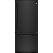 GE 30" 20.9 cu.ft. Bottom Freezer Refrigerator Black
