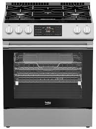 BEKO 30" Gas Slide-In Range Stainless Steel